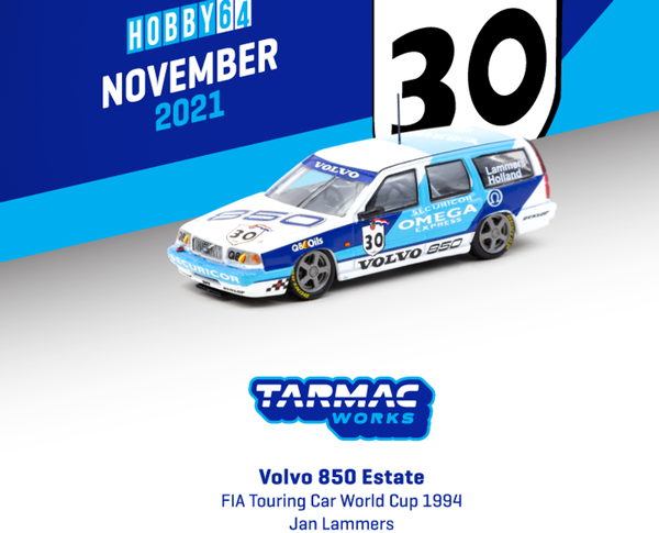 Tarmac Works 1/64 Volvo 850 Estate Wagon FIA Touring World Cup 1994 #30