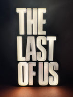 The Last of US LED Lamp Light Box Decor for Gaming Room, Stream Setup 3d Printed