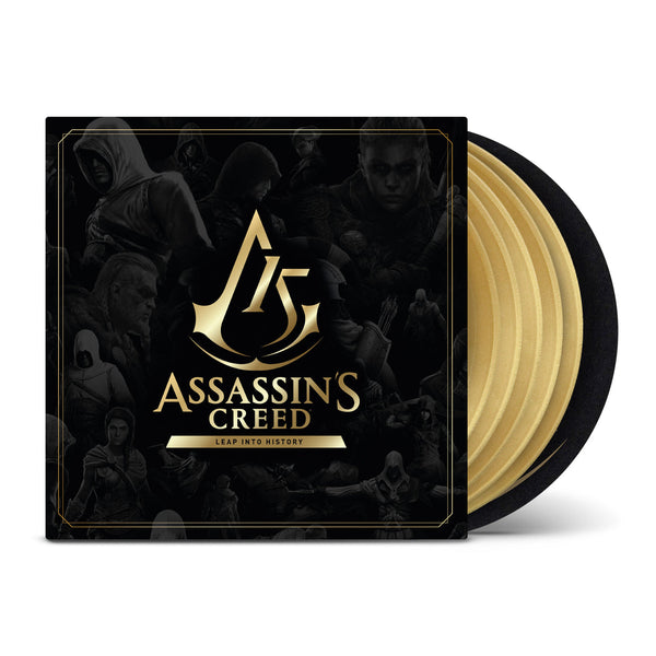 Assassin's Creed Leap Into History Vinyl Record Soundtrack 5 LP GOLD Box Set VGM