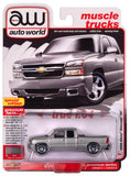 2024 Auto World 2006 Chevy Silverado SS Truck Extended Cab w/Fleetside Bed (Red&Silver) Lot of 2