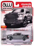 2024 AUTO WORLD 2023 RAM 1500 Rebel Havoc Edition MOC 1/64 (Yellow & Grey) Lot of 2