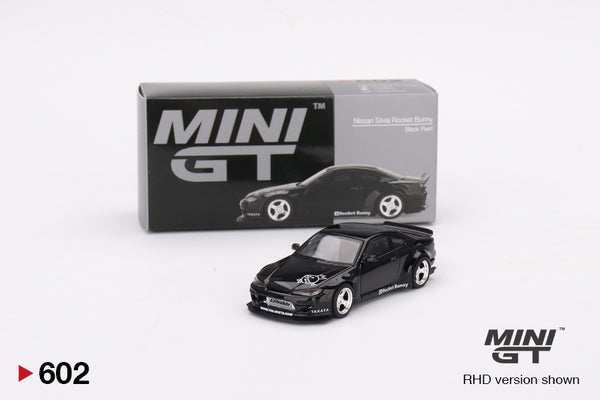 MINI GT 1:64 Diecast Nissan Silvia S15 Rocket Bunny Black Pearl